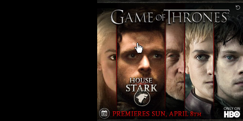 Game of Thrones S2 ad campaign