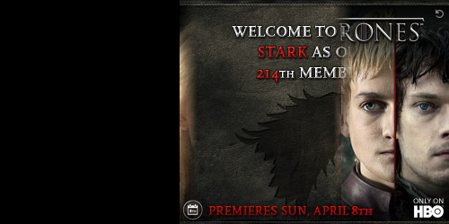 Game of Thrones S2 ad campaign