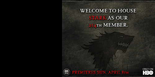 Game of Thrones S2 ad campaign