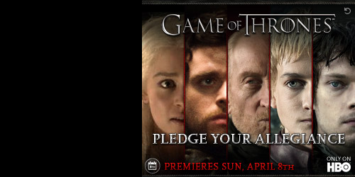 Game of Thrones S2 ad campaign