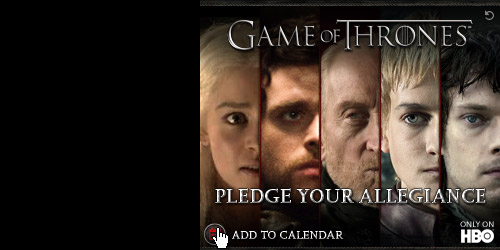 Game of Thrones S2 ad campaign