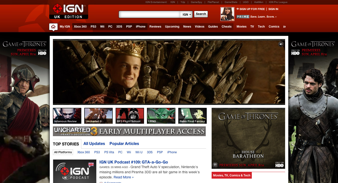 Game of Thrones S2 ad campaign