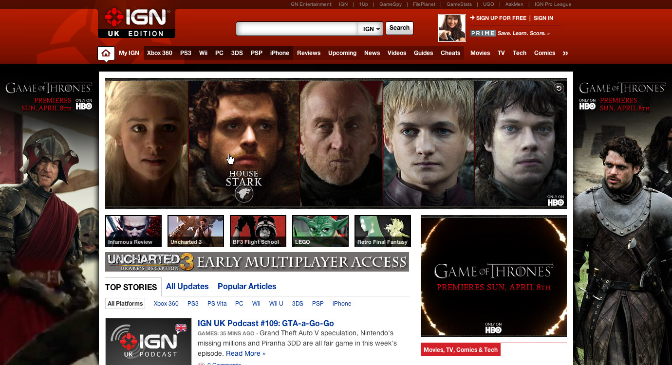 Game of Thrones S2 ad campaign