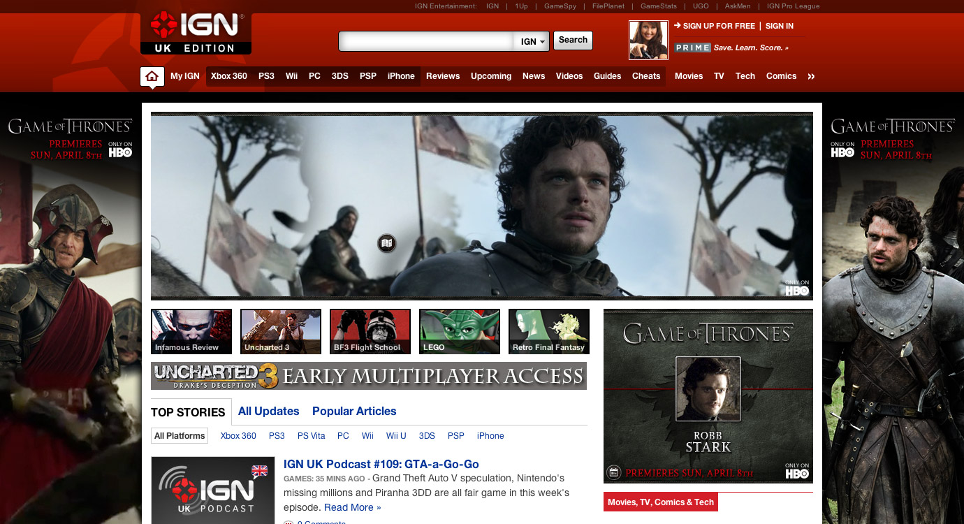 Game of Thrones S2 ad campaign