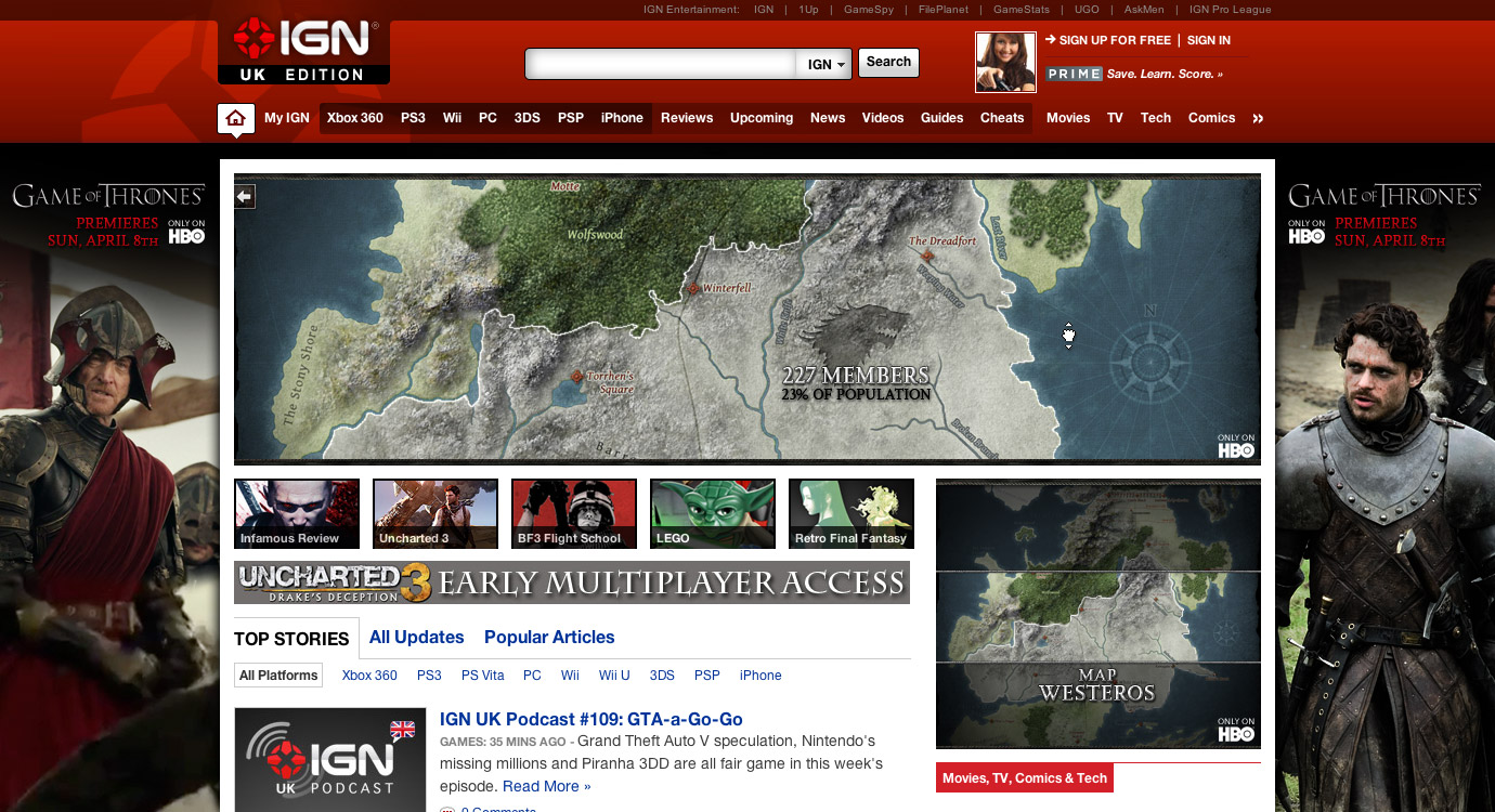 Game of Thrones S2 ad campaign