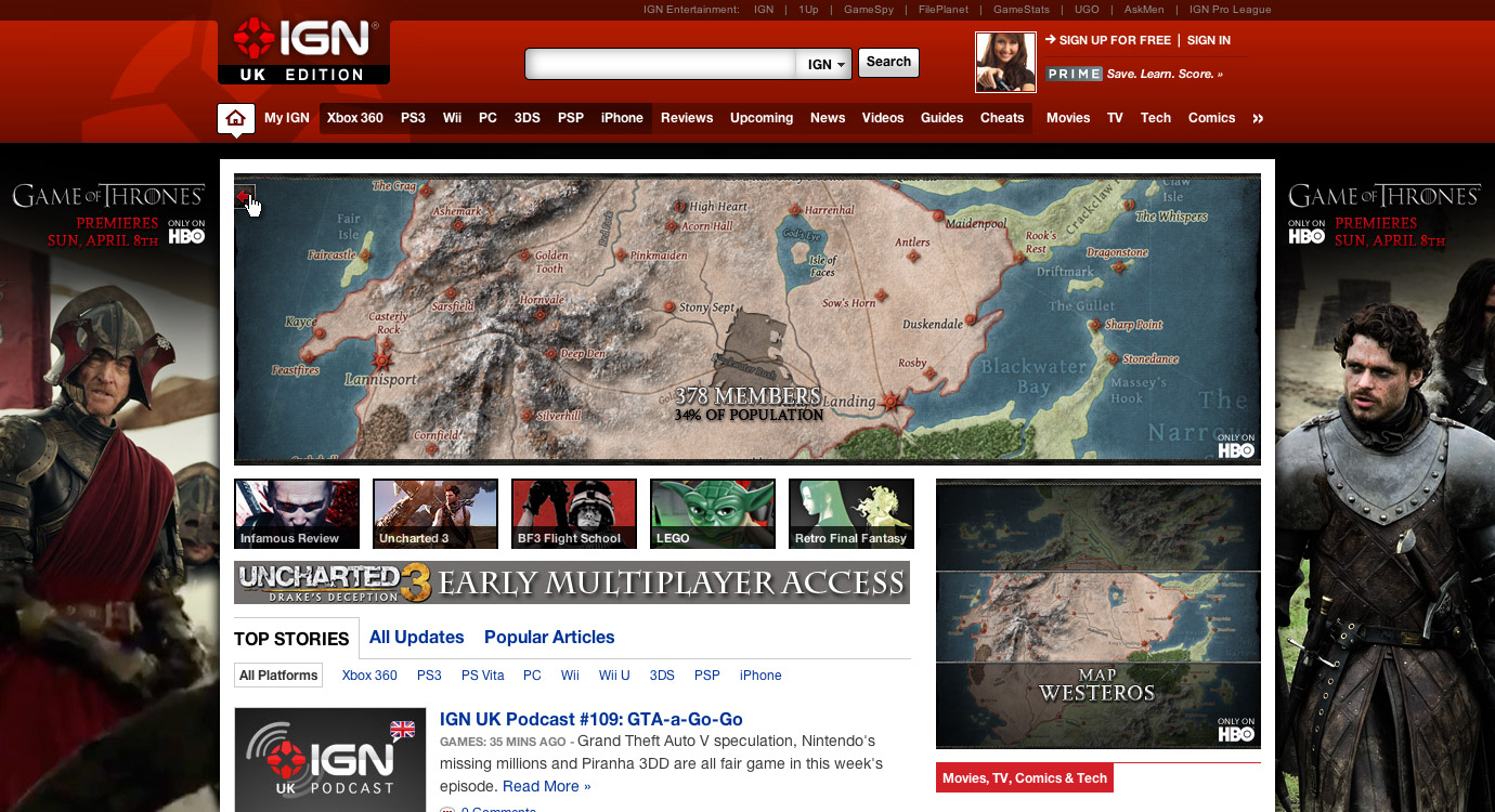 Game of Thrones S2 ad campaign