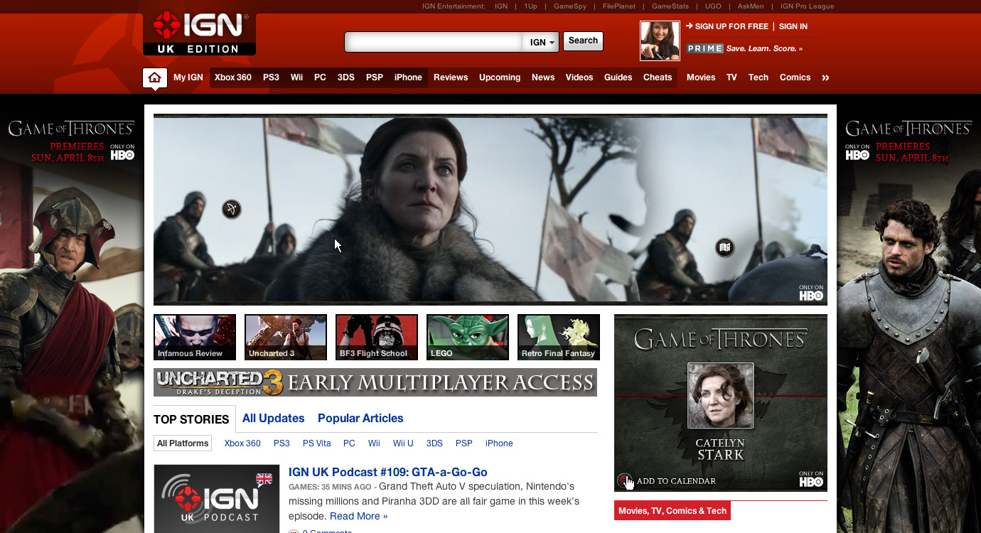 Game of Thrones S2 ad campaign