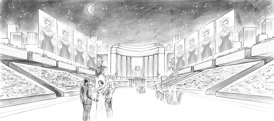 Avenue of the Tributes Sketch
